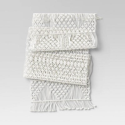 Cotton Macrame Runner White - Opalhouse™
