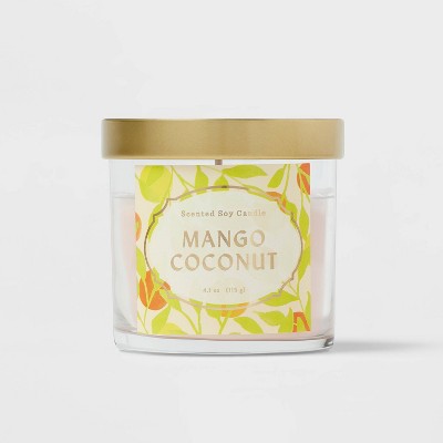 Glass Jar Mango Coconut Candle - Opalhouse™