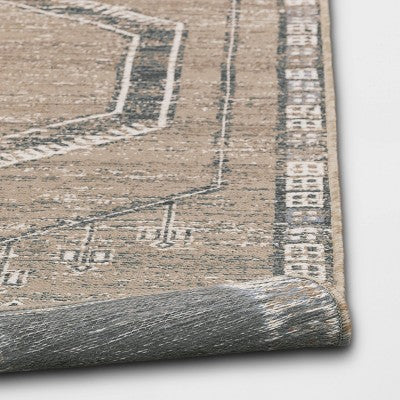  7' X 10' Sunset Moroccan Tapestry Woven Outdoor Rug Light Brown - Opalhouse™