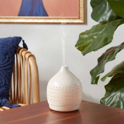  300ml Cutout Ceramic Color Changing Oil Diffuser White - Opalhouse™