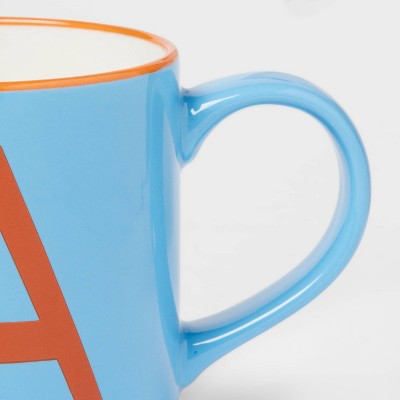  16oz Stoneware Monogram Mug - Opalhouse™