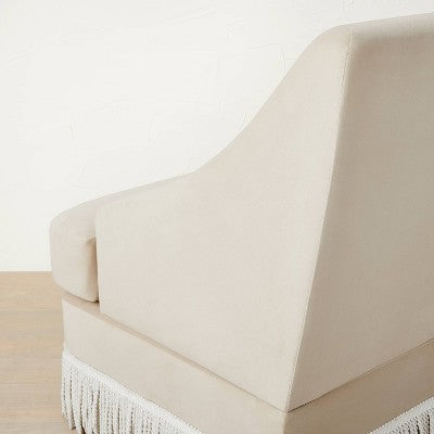  Alberhill Velvet Accent Chair With Fringe - Opalhouse™ Designed With Jungalow™
