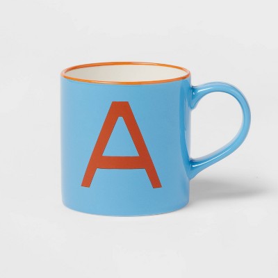  16oz Stoneware Monogram Mug - Opalhouse™