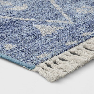  7'x10' Tapestry Rectangular Woven Outdoor Area Rug Blue - Opalhouse™