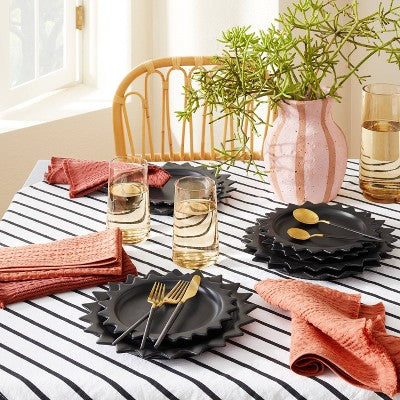  5pc Stainless Steel Silverware Set Black/Gold - Opalhouse™ Designed With Jungalow™