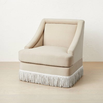  Alberhill Velvet Accent Chair With Fringe - Opalhouse™ Designed With Jungalow™