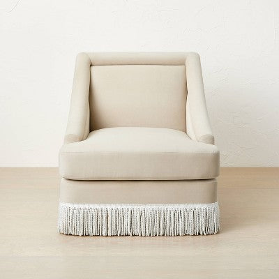  Alberhill Velvet Accent Chair With Fringe - Opalhouse™ Designed With Jungalow™