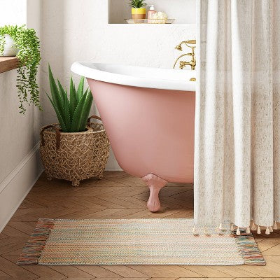 Striped Woven Bath Rug - Opalhouse™