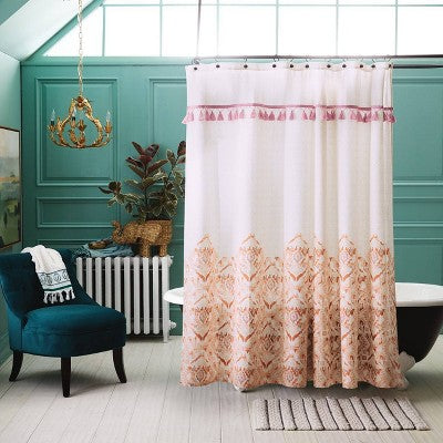  Striped Bath Rug White/Black - Opalhouse™