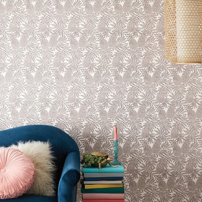  Pineapple Peel & Stick Wallpaper Brown - Opalhouse™: Removable Vinyl, Bohemian Fruit Pattern, Stain-Resistant, 27.5 Sq Ft Coverage