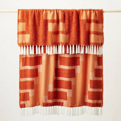  Geometric Patterned Chunky Woven Throw Blanket - Opalhouse™ Designed With Jungalow™
