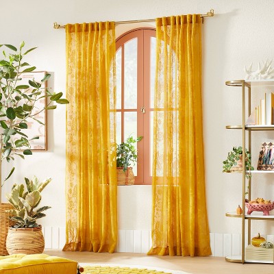  66"-120" Swan Curtain Rod Brass - Opalhouse™ Designed With Jungalow™