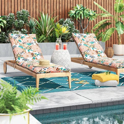  5' X 7' Soft Moroccan Tapestry With Double Knot Fringe Woven Outdoor Rug Teal - Opalhouse™