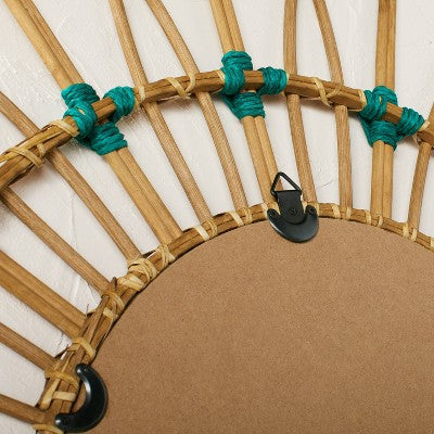  30" Dia Rattan Mirror With Cotton Cord - Opalhouse™ Designed With Jungalow™