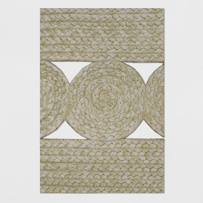  7' X 10' Braided Rectangle Tassels Outdoor Rug Neutral - Opalhouse™