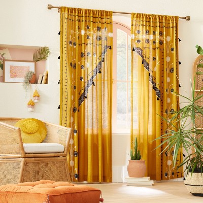  Pierced Drum Curtain Rod Brass - Opalhouse™ Designed With Jungalow™