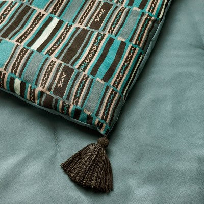  Jungalow Sun In The Water Comforter & Sham Set Teal - Opalhouse™ Designed With Jungalow™